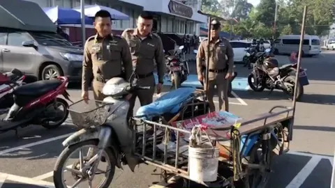 รู้ตัวแล้ว คนขี่ จยย.พ่วงข้างชนคนกวาดถนนเจ็บสาหัส เร่งตามตัวดำเนินคดี