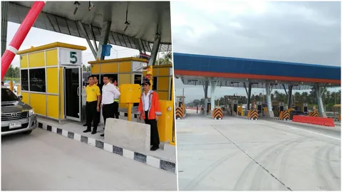 ไประยอง ทางมอเตอร์เวย์ ฉลุย เปิดด่านเก็บเงินโป่ง ก่อนปีใหม่