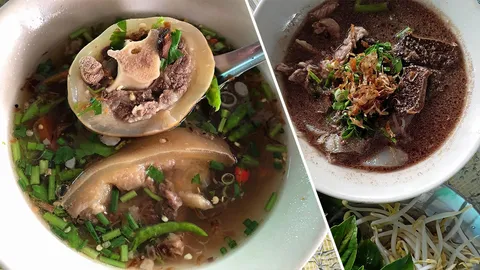 ซุปหางวัวแซ่บๆซี้ดๆ ต่อด้วย...ก๋วยเตี๋ยวเนื้อรวม