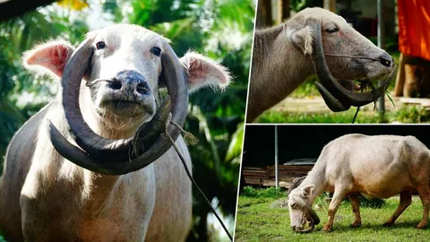 ฮือฮา พบ "พญาควาย" เขาล้อมคอ ตรงตามตำรา เชื่อใครฆ่า ไม่ตายดี 