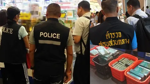 จับไม่หมด ตำรวจปอศ.บุกทลายสินค้าละเมิดลิขสิทธิ์ในห้างดังกลางกรุง