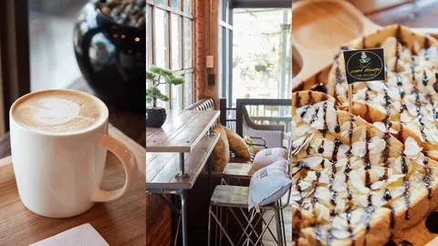 จิบชิลๆ! "กาแฟสวนสุข" บางแสน คาเฟ่สไตล์สวนดอกไม้บรรยากาศดี!