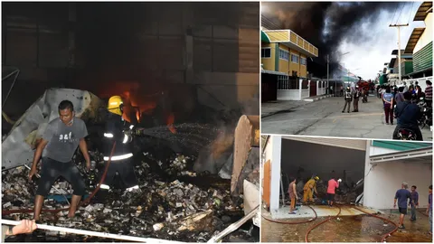 ไฟไหม้โรงงานอาหารเสริม คลอง 11 ธัญบุรี เสียหายกว่า 15 ล้าน