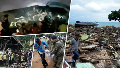 ระทึกมฤตยูสึนามิ ถล่มยับเวทีคอนเสิร์ตชายหาด 