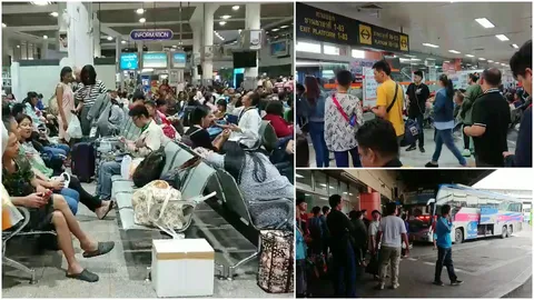 คนยังแน่นหมอชิต กลับต่างจังหวัดฉลองปีใหม่-บขส.จัดรถเสริม รองรับ