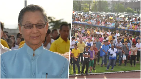 ไม่ขอเอ่ยการเมือง "ชวน" นำ ปชช.ตรัง ทำบุญปีใหม่ หันหาช่อง แก้ปากท้อง