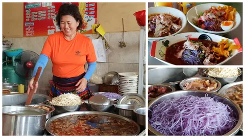 ชวนชิมเมนูสุขภาพ เส้นก๋วยเตี๋ยวอัญชัน ความอร่อยที่ลงตัวที่นครสวรรค์ 