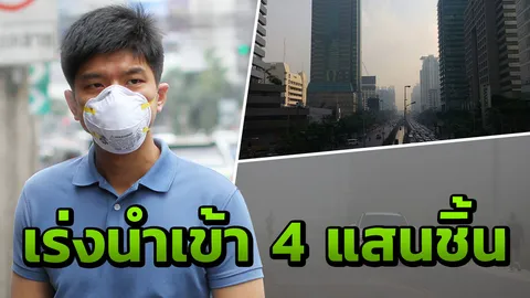 เอกชนเร่งนำเข้าหน้ากาก N95 กัน “ฝุ่นละออง” ชิ้นละ 17 บาท