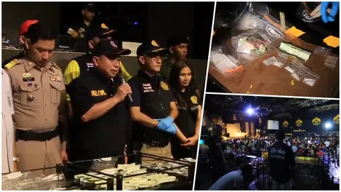 นักเที่ยวหนีกระเจิง ทหารจับผับดัง 56 Arena Music Hall เจอยาเสพติดอื้อ