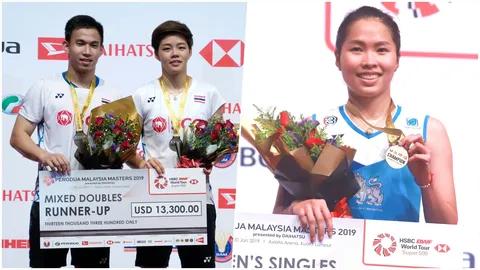 "ปัทมา" ซูฮก 3 นักแบดฯ ไทย หลังโชว์เจ๋งในศึกมาเลเซีย มาสเตอร์ส