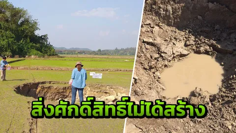 ตื่นหลุมยุบกลางทุ่งนา ที่เชียงราย นักธรณีฯ เบรก ไม่มีปาฏิหาริย์