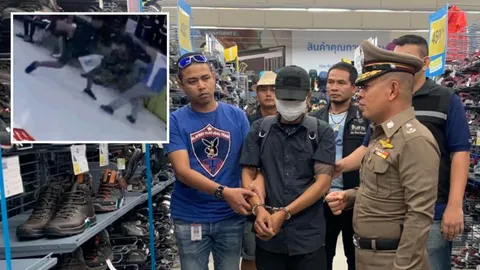 นายช่างกรมชลฯ ขโมยของในห้าง ซ้ำใช้มีดฟันมือพนักงานเอ็นขาด (คลิป)