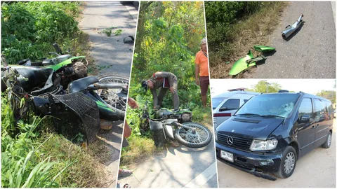 หนุ่มอู่ ขับรถตู้เช็กสภาพ อัดยับมอเตอร์ไซค์ สาวอดีตเด็กปั๊ม ดับสยอง