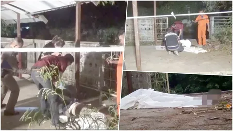 ศพชายลอยน้ำคลองบางหญ้า ย่านเทียนทะเล สวมเสื้อยืดสีน้ำเงินคาดแดง