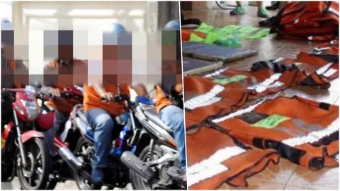 ขนส่งฯ เตือนวินมอเตอร์ไซค์ อย่าโลภ พิมพ์เลขเสื้อกั๊ก ระวังเจอยุบวิน