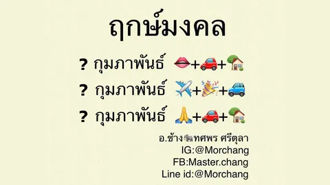 หมอช้าง เปิดฤกษ์มงคลเดือนกุมภาพันธ์ 2562 