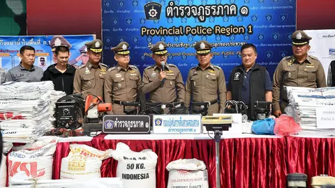 รวบได้ 10 คน แก๊งแมวนํ้าลอบขึ้นเรือ ฉก “ข้าวสาร” ขายโรงงานแปรรูปอาหารสัตว์