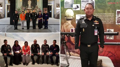 "บิ๊กเอก"นำทีมศูนย์หนึ่งใจฯ มูลนิธิมิราเคิล เยี่ยมชมอนุสรณ์สถาน บก.ทท.