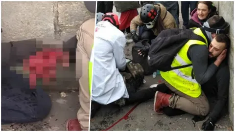 ดุเดือด “กั๊กเหลือง” ชุมนุมปารีสสัปดาห์13 ผู้ประท้วงโดนระเบิดมือกระจุย (คลิป)