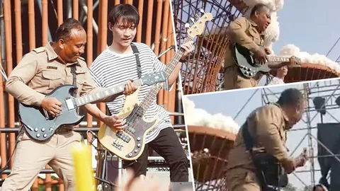 “ครูน้อยขาร็อก” โชว์เล่นกีตาร์กับวง Sweet Mullet ในคอนเสิร์ตบอดี้สแลม (คลิป)