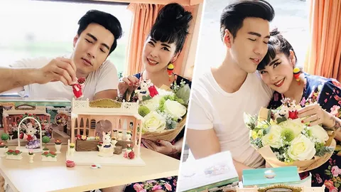 โย่ง จัดของขวัญวาเลนไทน์ให้คุณภรรยา ถูกใจแค่ไหนให้ภาพบอกความรู้สึก