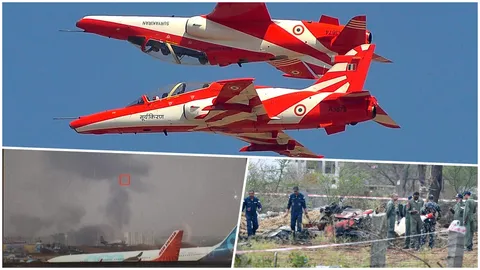 สุดช็อก บินขับไล่ ฝูงบินผาดแผลงอินเดีย ชนกันกลางอากาศจนร่วง ดับ 1 (คลิป)