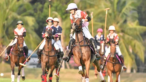 พิงค์โปโล แข่งขันขี่ม้าหญิงนานาชาติ ช่วยเหลือผู้ป่วยมะเร็งเต้านมครบวงจร