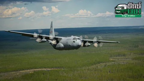 หมูหินจอมบินทน ส่อง Lockheed C-130 Hercules ทอ. ไทย