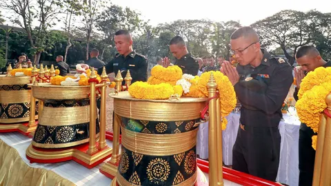 บวงสรวงกลองที่ใช้ในพระราชพิธีบรมราชาภิเษก (คลิป)