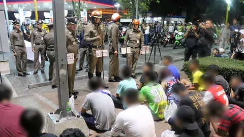 รวบแว้นวิภาวดีฯ 47 คน-จักรยานยนต์ 45 คัน