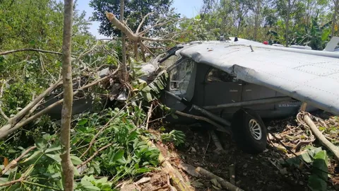 ทอ.ยันพีซเมกเกอร์ เครื่องขัดข้อง ลงฉุกเฉินในป่ายางข้างกองบิน 56 (คลิป)