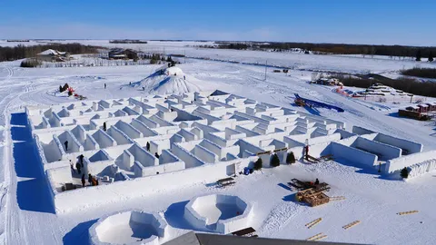 สถิติโลกใหม่เขาวงกตหิมะ