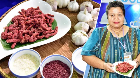 หมูส้มผสมข้าวยีสต์แดง ปลอดสารไนเตรตลดมะเร็ง