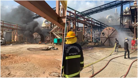 ไฟไหม้โรงงานร้าง ใกล้โรงเรียน อพยพวุ่นนักเรียนกว่า 1 พันคน