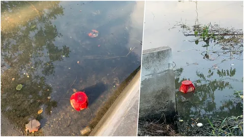 ทำขนหัวลุก หม้อดินปิดผ้ายันต์ลงอักขระเขมร ลอยแม่น้ำระยอง