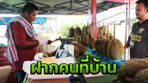สงกรานต์ทุเรียนขายดี แห่ซื้อ"หมอนทอง"กลับไปฝากคนที่บ้าน 