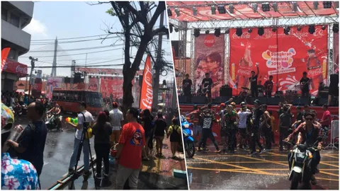 สงกรานต์พระประแดงคึกคัก คนแห่สาดน้ำคลายร้อน ชมขบวนแห่ (คลิป)