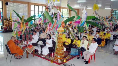 อ.สันกำแพง จัดพิธีสืบชะตาหลวงล้านนาสะเดาะเคราะห์ หลังเทศกาลสงกรานต์