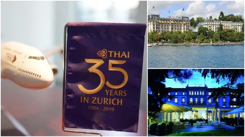 การบินไทย ฉลองความสำเร็จ 35 ปี ตามรอยพระบาท กรุงเทพ-สวิตเซอร์แลนด์