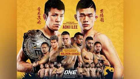 มันทุกคู่ เผยโปรแกรมเดือดในศึก ONE: ENTER THE DRAGON ที่สิงคโปร์