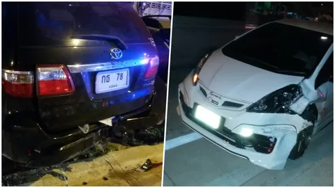 สาวใหญ่เคราะห์ร้าย เก๋งพุ่งชนอัดท้ายรถอย่างจังจนขาขาด ก่อนเสียชีวิต