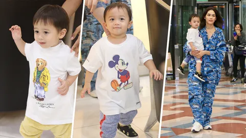 เปิดราคาเสื้อผ้า ลุคขึ้นเครื่อง ชมพู่ กับน้องแฝด มีทั้งถูกและแพง