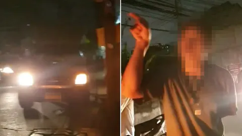 สาวอ้างถูกหนุ่มเมาชนแล้วหนี ขู่เป็นเจ้าถิ่นจะกระทืบผู้หญิง (คลิป)