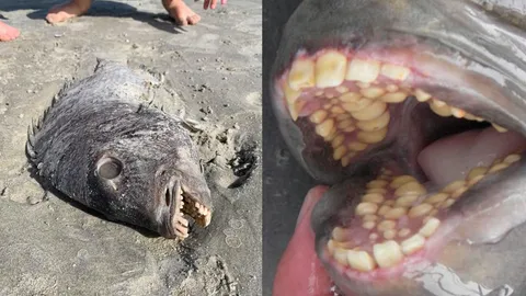 ปลาประหลาดมีฟันเหมือนคน
