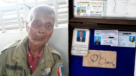 พบวีรชนวัย 92 อดีตทหาร ราชสกุล "เสนีย์วงศ์ ณ อยุธยา" นั่งขายลอตเตอรี่