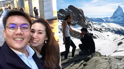 จั๊ด ธีมะ คุกเข่าขอแฟนสาวนอกวงการแต่งงานสุดโรแมนติก