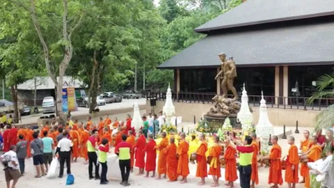 ทำบุญอุทิศส่วนกุศล "จ่าแซม" บวงสรวงเจ้าแม่นางนอน ครบ 1 ปี ช่วย13หมูป่า