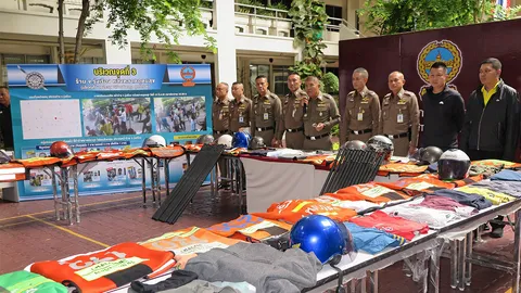 คดี “วินโหด” จับแล้ว 43 คน อาวุธเพียบ