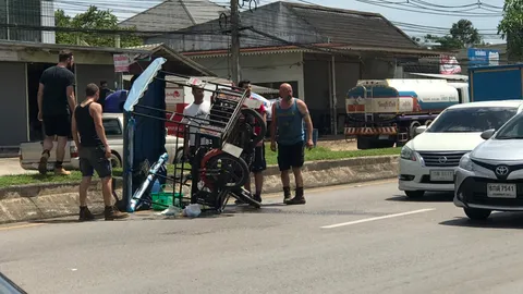 ชื่นชมทีมเซตฉากแอ็กชั่น "Fast9" พยายามช่วยสาว ถูกเก๋งชน จยย.3ล้อคว่ำ (คลิป)