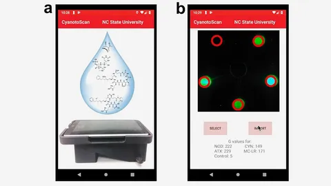 เครื่องพกพาสำหรับตรวจหาไซยาโนทอกซินในน้ำ